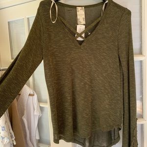 Olive green sweater/shirt